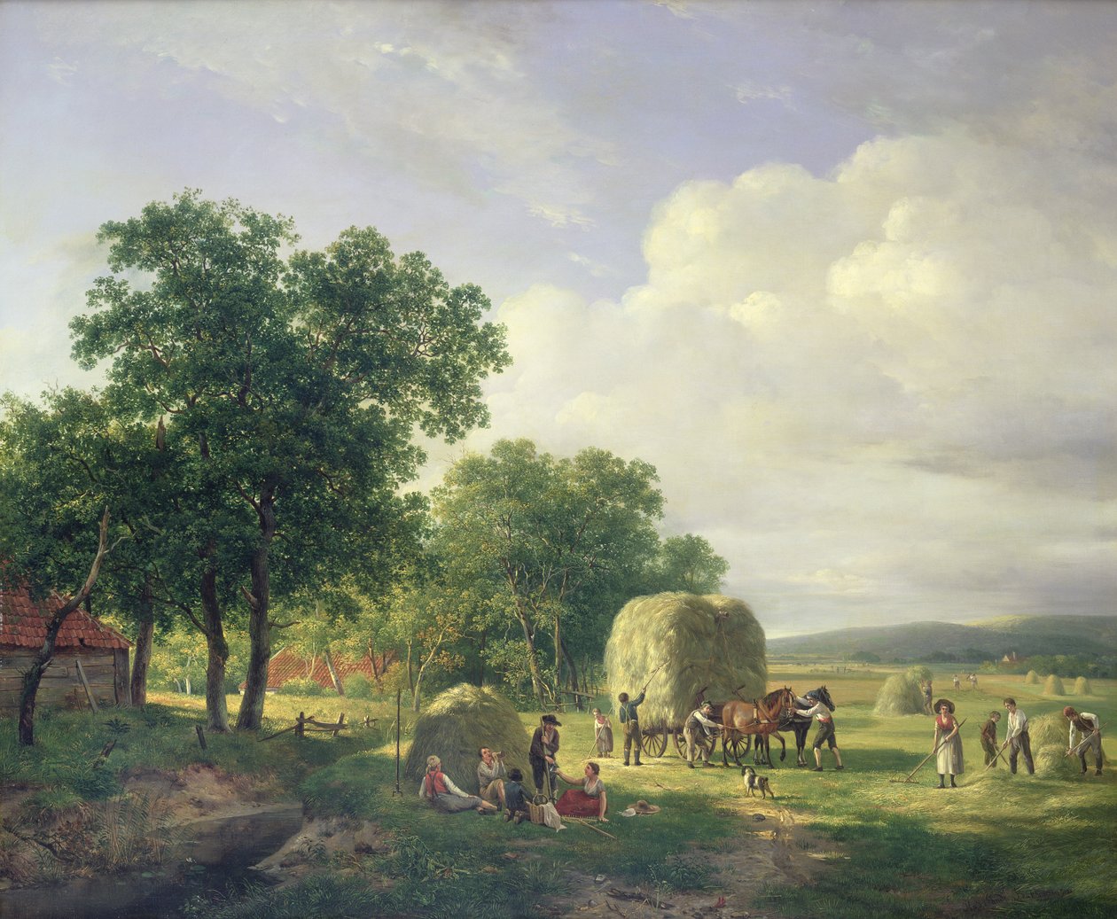 Samancılarla Ormanlık Peyzaj, 1822 by Hendrick van de Sande Bakhuyzen