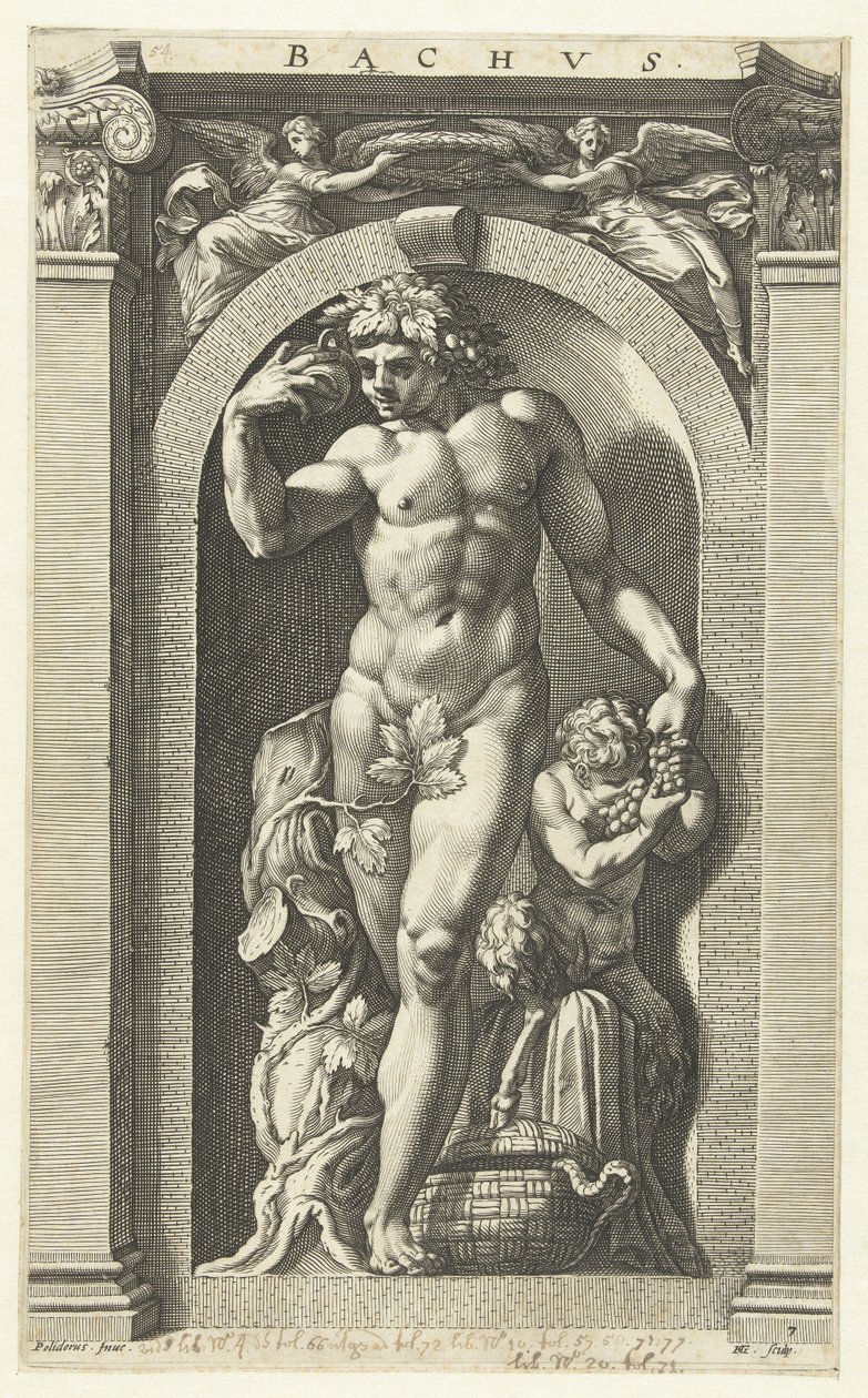 Baküs, 1592 by Hendrik Goltzius