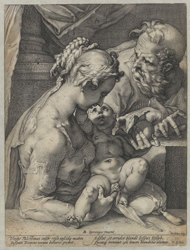 kutsal Aile by Hendrik Goltzius