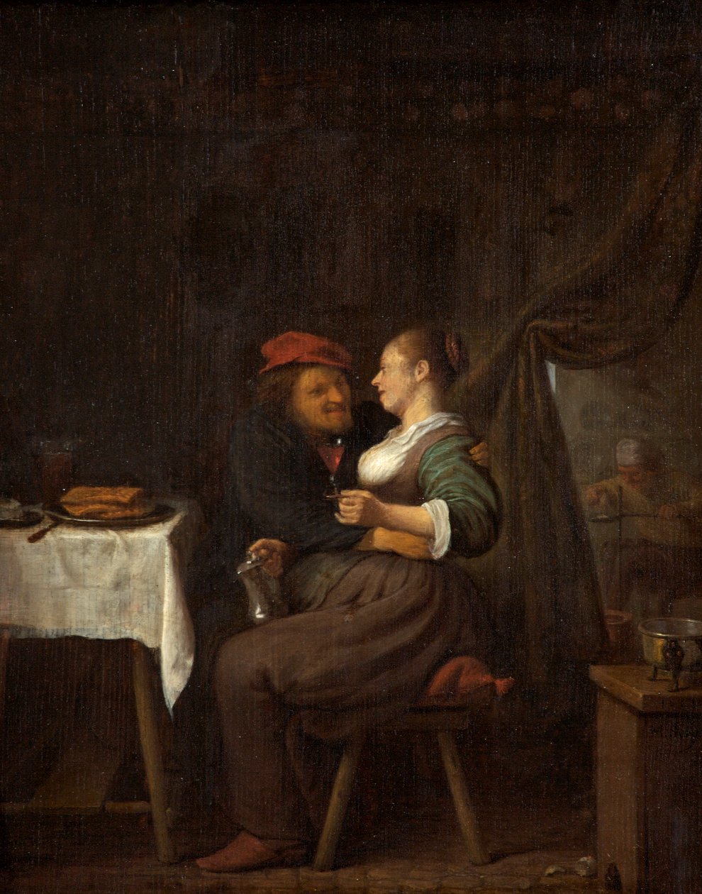 Hollandalı Flört, c.1661 by Hendrik Martensz Sorgh