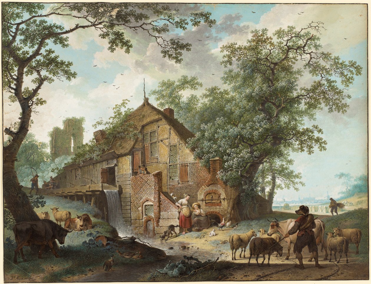 Bir Yaz Sahnesi by Hendrick de Meyer