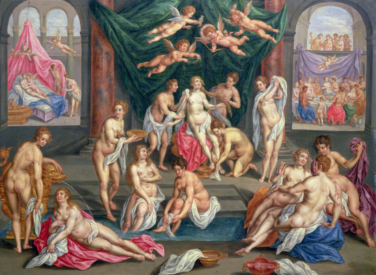 ಕ್ಯುಪಿಡ್ ಮತ್ತು ಸೈಕ್ ಟರ್ಕಿಯ ಕಥೆ by Hendrick de Clerck