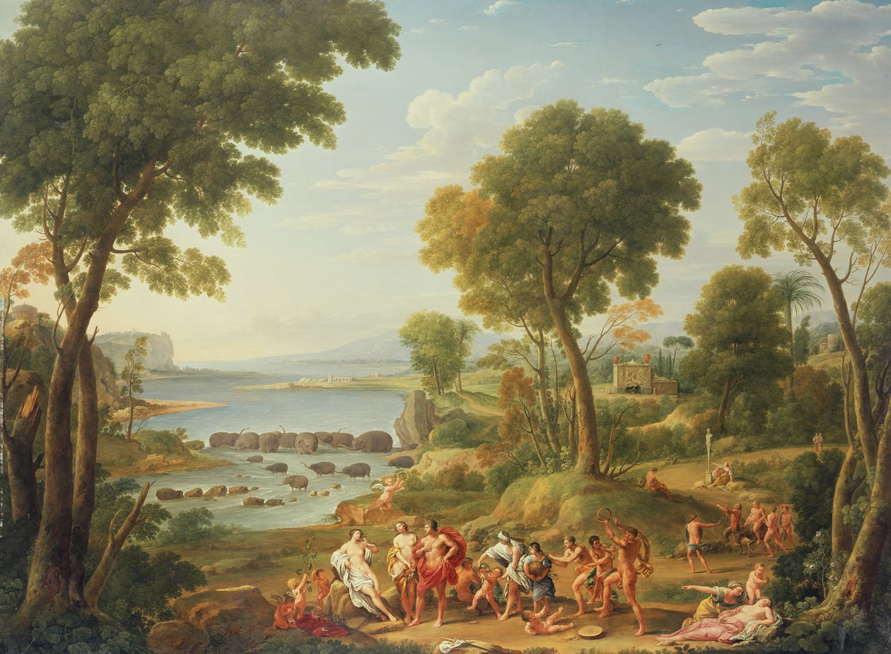 Filler ile klasik sahne, 18. yüzyıl by Hendrik van Lint