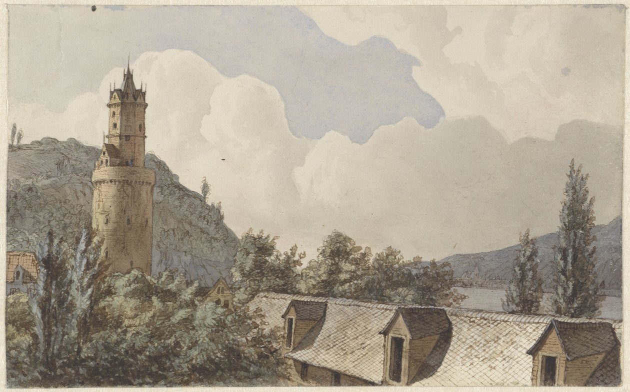 Andernach ve Ren Nehri üzerinde görüntüleyin by Hendrik Abraham Klinkhamer
