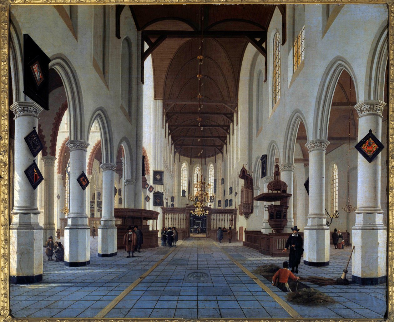Kilisenin iç görünümü (Delft