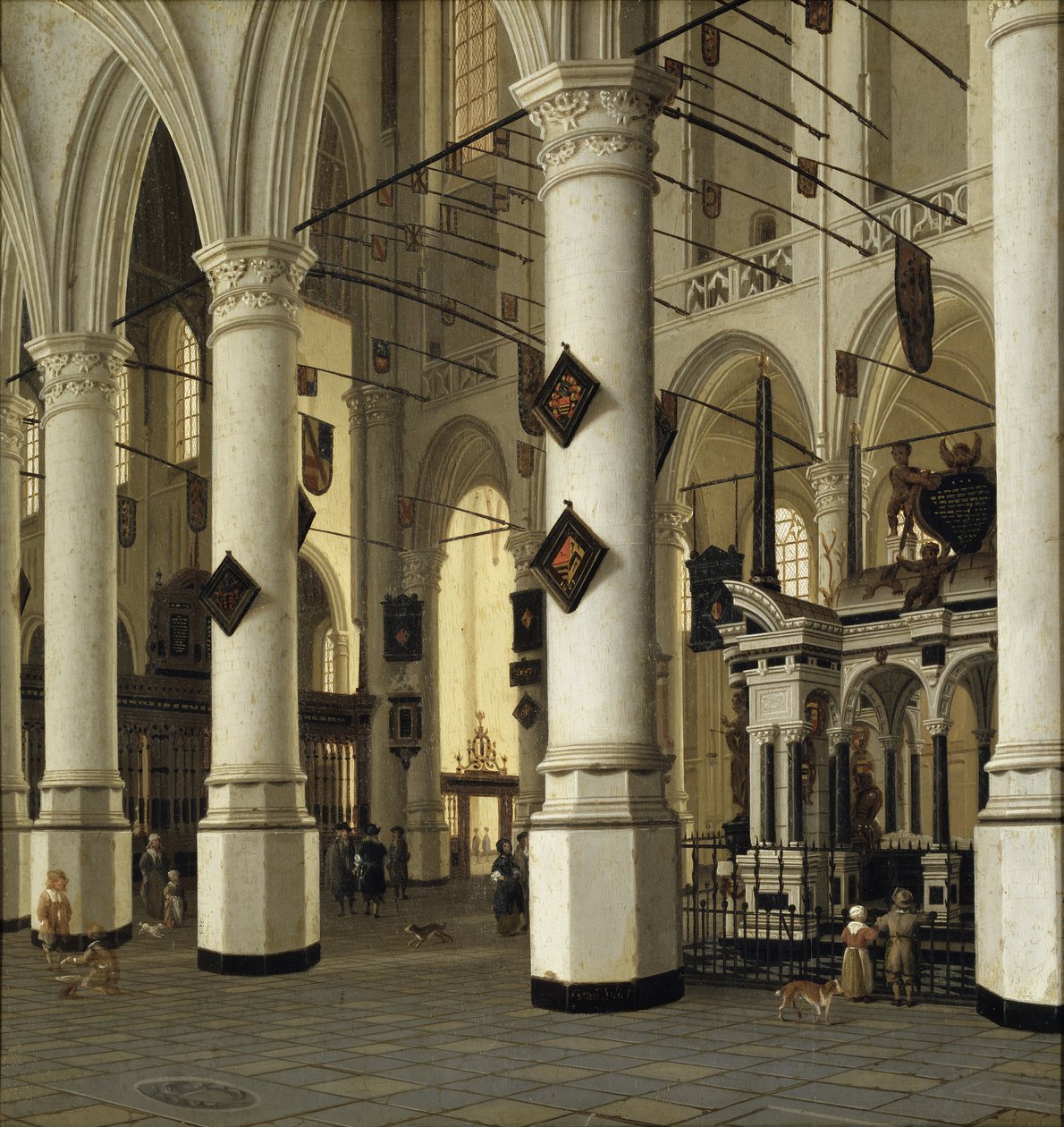 Interieur de la nouvelle eglise de Delft - Nieuwe Kerk, Delft