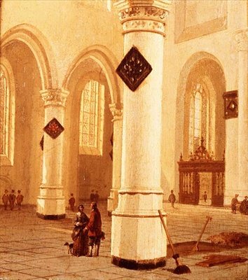 Bir Kilisenin İçi (tuval üzerine yağlı boya) by Hendrik Cornelisz. van Vliet