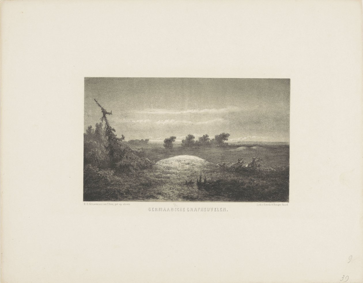 Germen mezar höyükleri Germen mezar höyükleri (nesne üzerindeki başlık) by Hendrik Dirk Kruseman van Elten