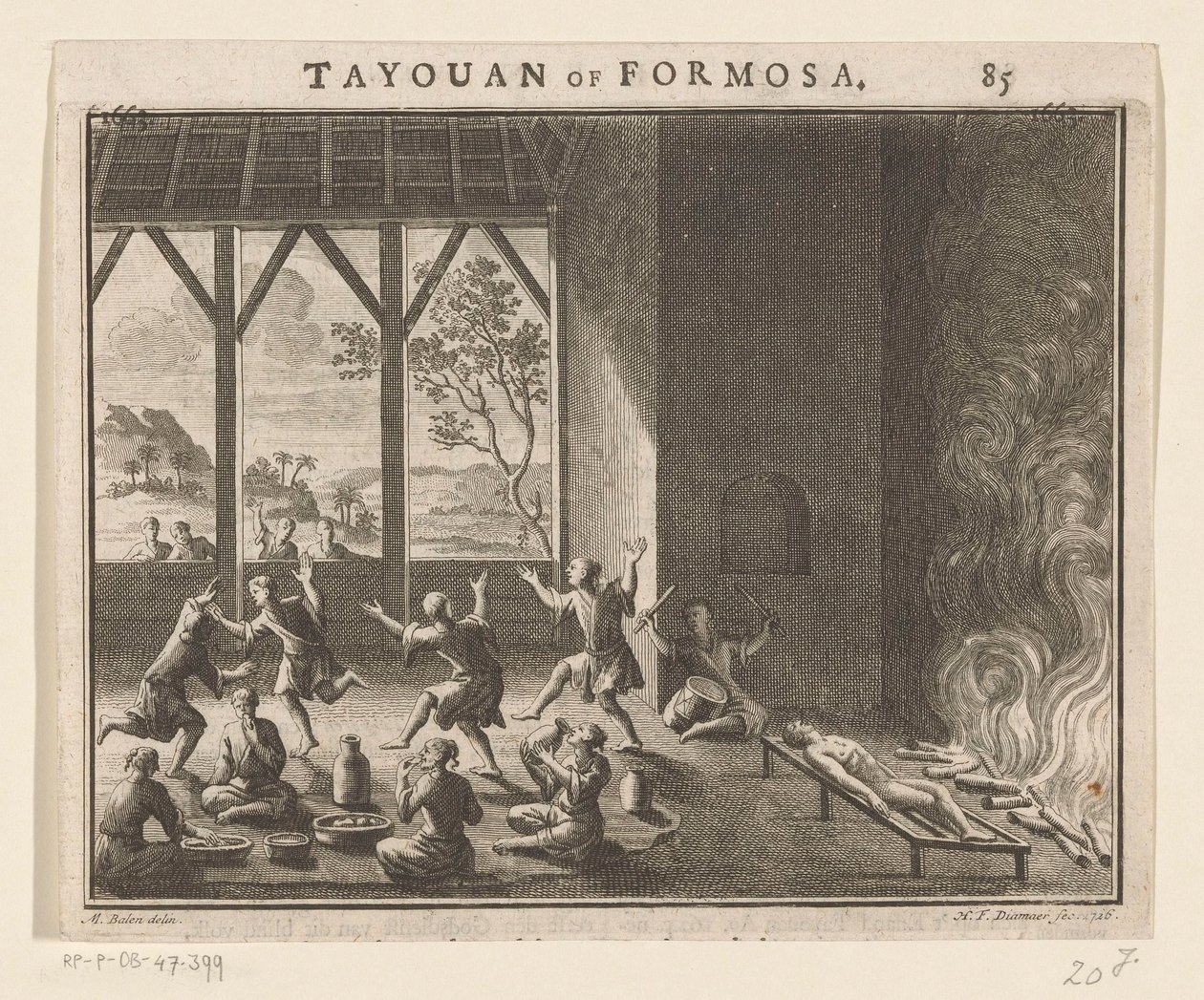 Formosa sakinlerinin cenaze töreninin bir parçası Formosa