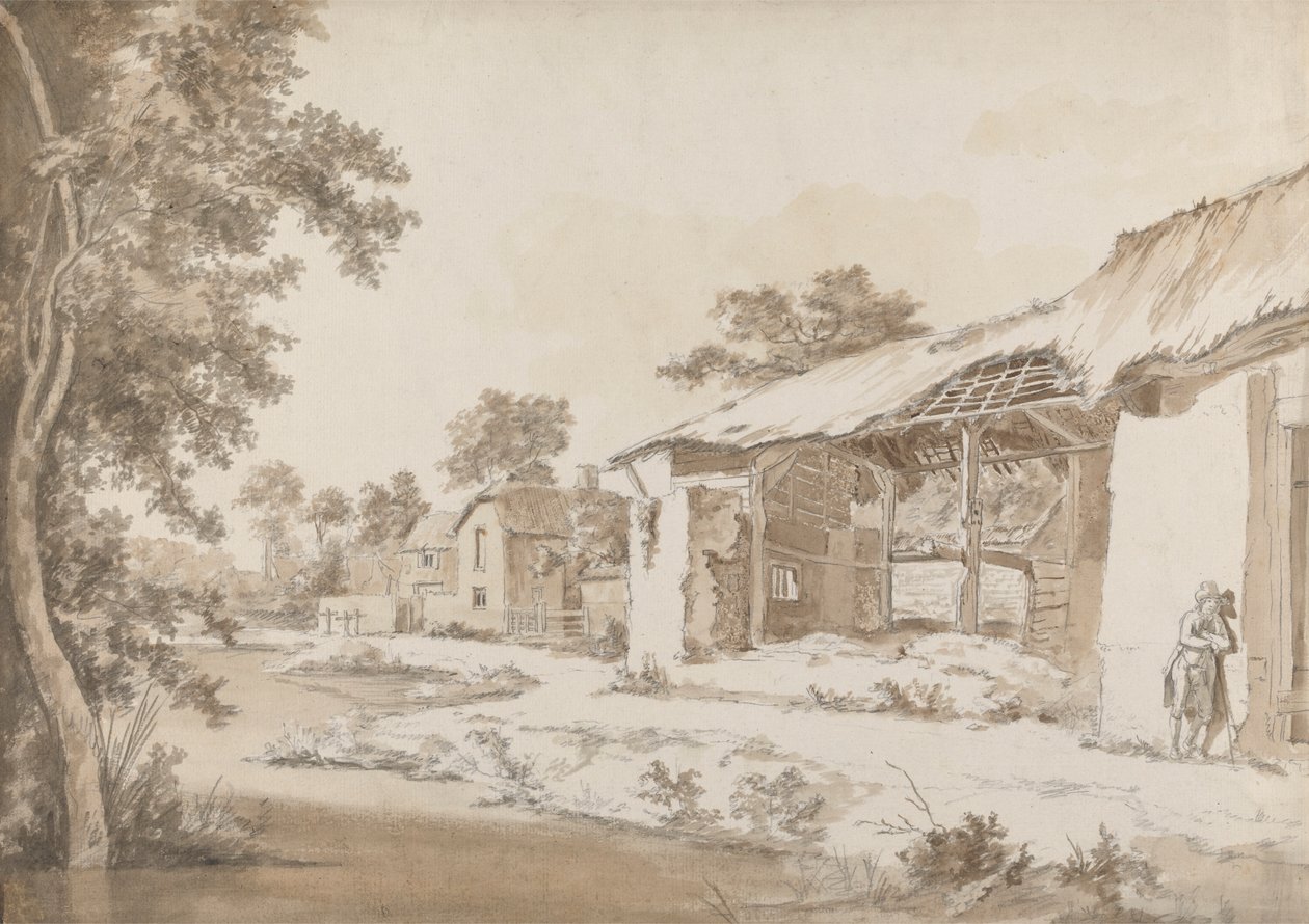 Devonshire'daki Gittisham'da Coombe yakınlarındaki Harap Çiftlik, Honiton'dan Üç Mil, Devon by Hendrik Frans de Cort
