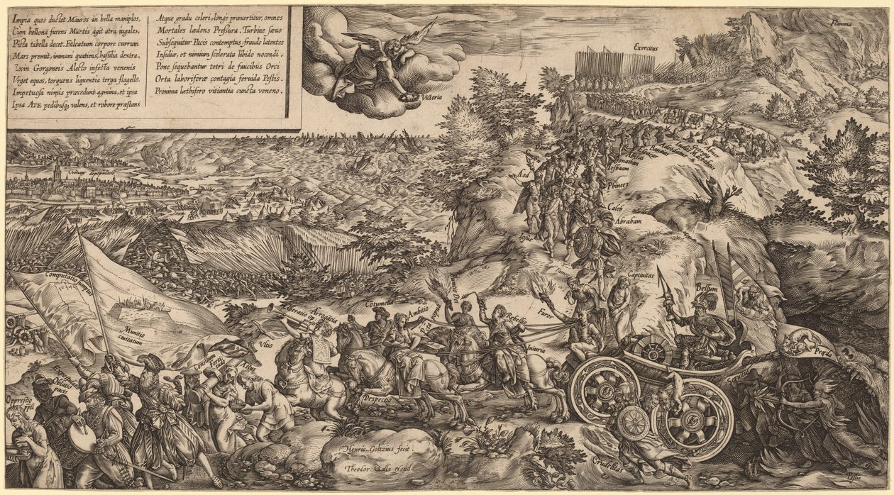 Savaş Alegorisi by Hendrik Goltzius