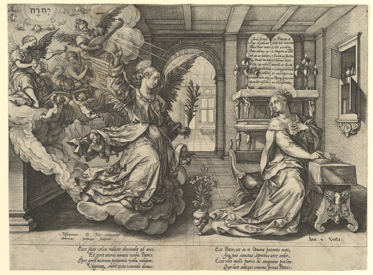Müjde, 1594. by Hendrik Goltzius