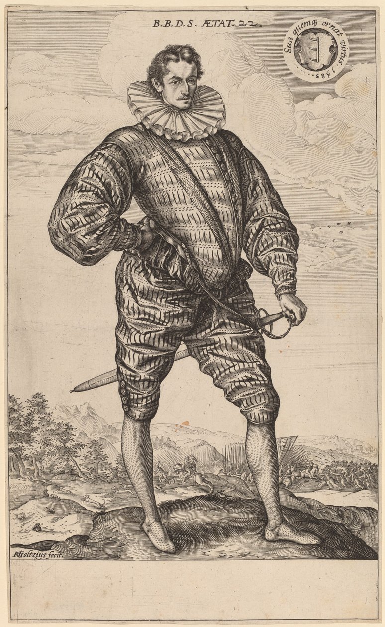 Balthosa Bathori de Somalay by Hendrik Goltzius