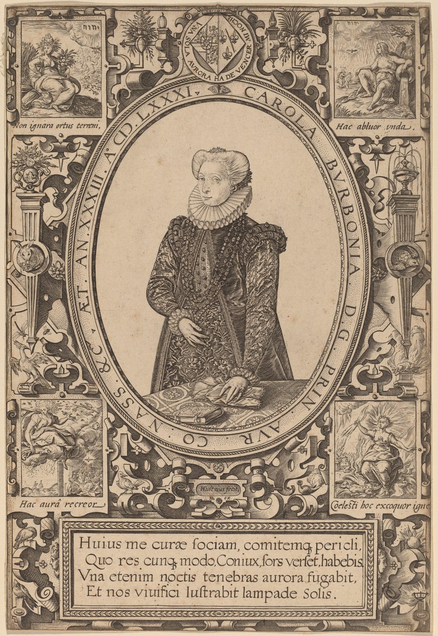 Burbonlu Charlotte by Hendrik Goltzius