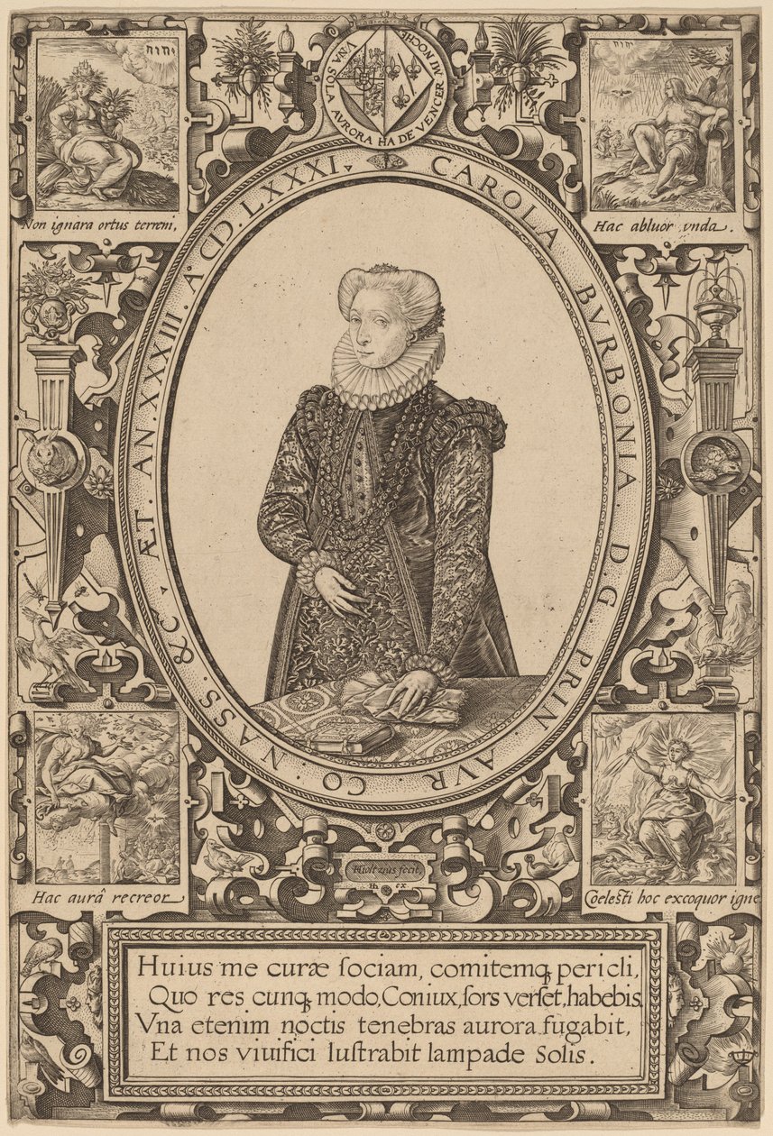 Burbonlu Charlotte by Hendrik Goltzius