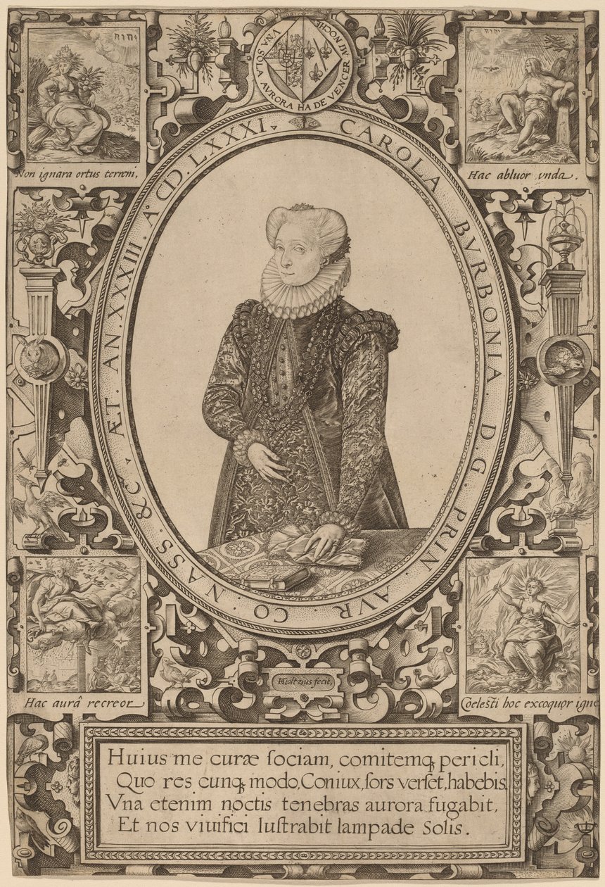 Burbonlu Charlotte by Hendrik Goltzius