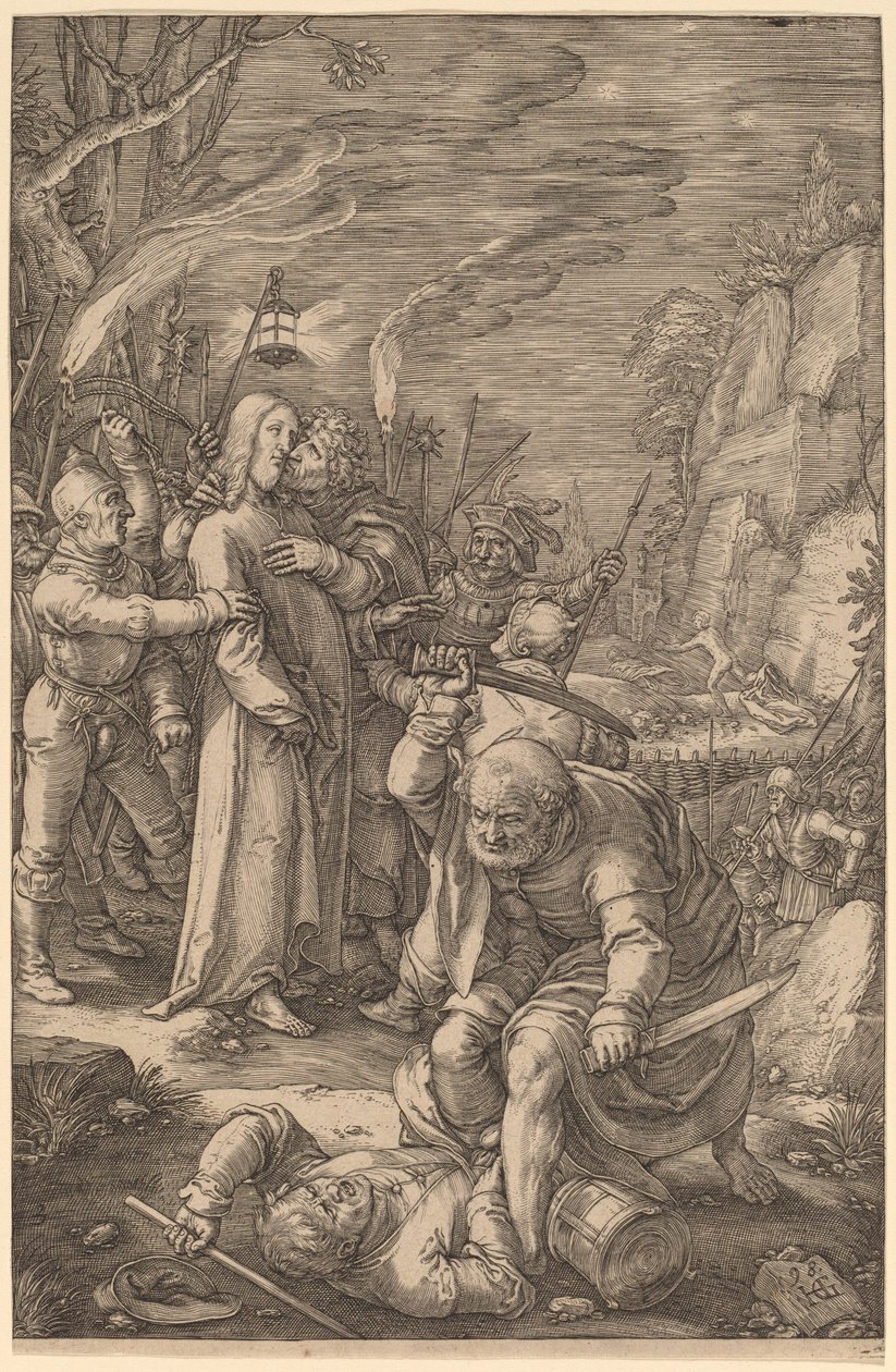 İsa Tutsak Alındı by Hendrik Goltzius