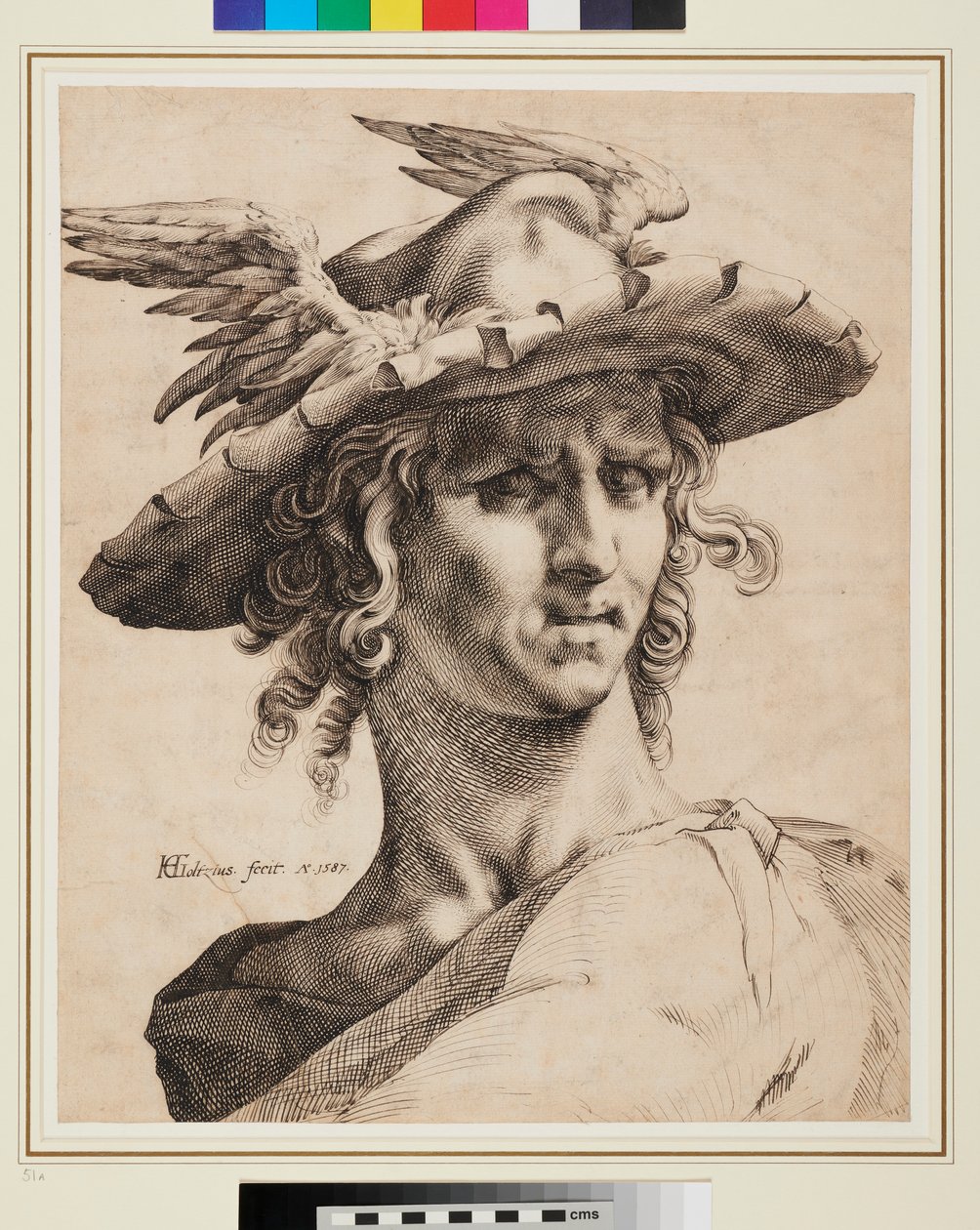 Merkür Başkanı by Hendrik Goltzius