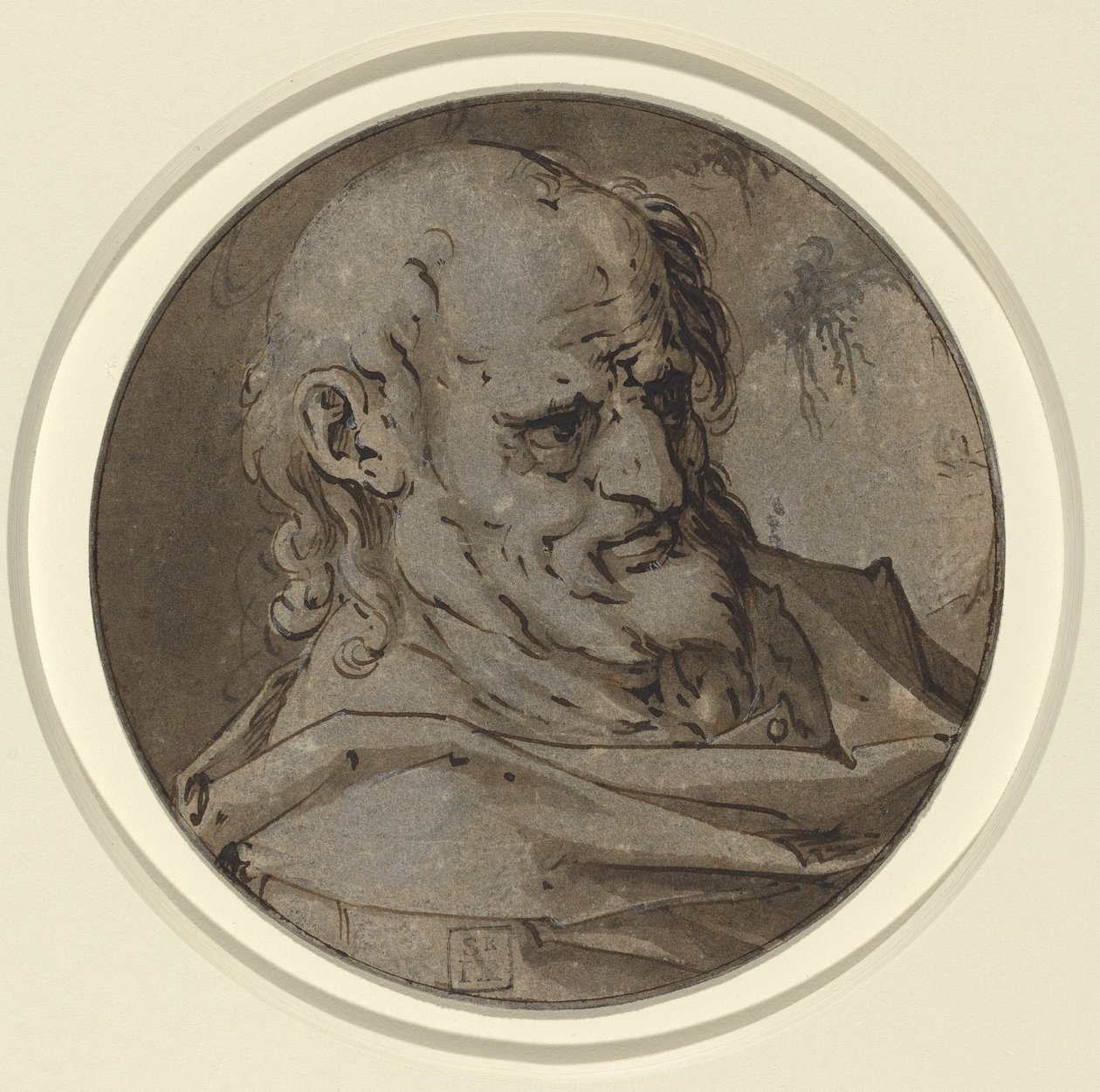 Bir Havarinin Başkanı by Hendrik Goltzius