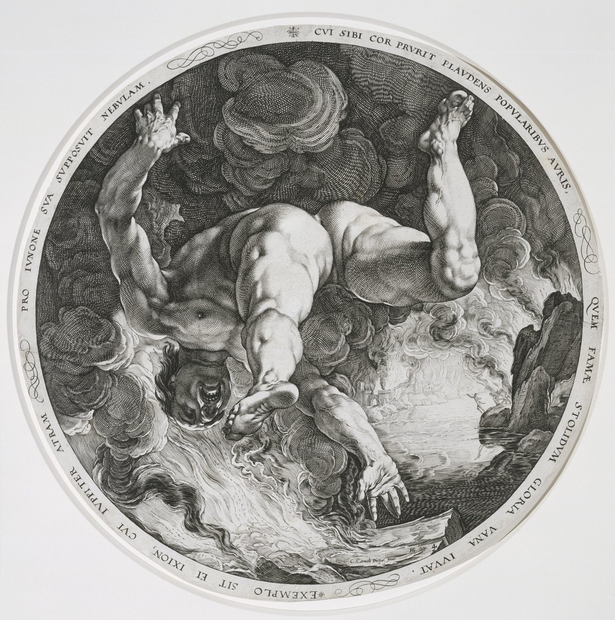 İksion, 1588 by Hendrik Goltzius