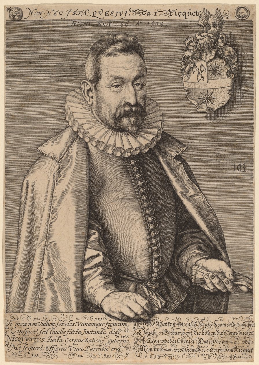 Jan Niquet by Hendrik Goltzius