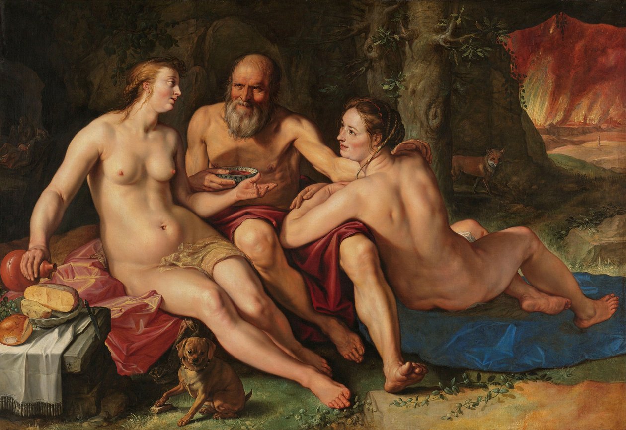 Lût ve Kızları, 1616 by Hendrik Goltzius