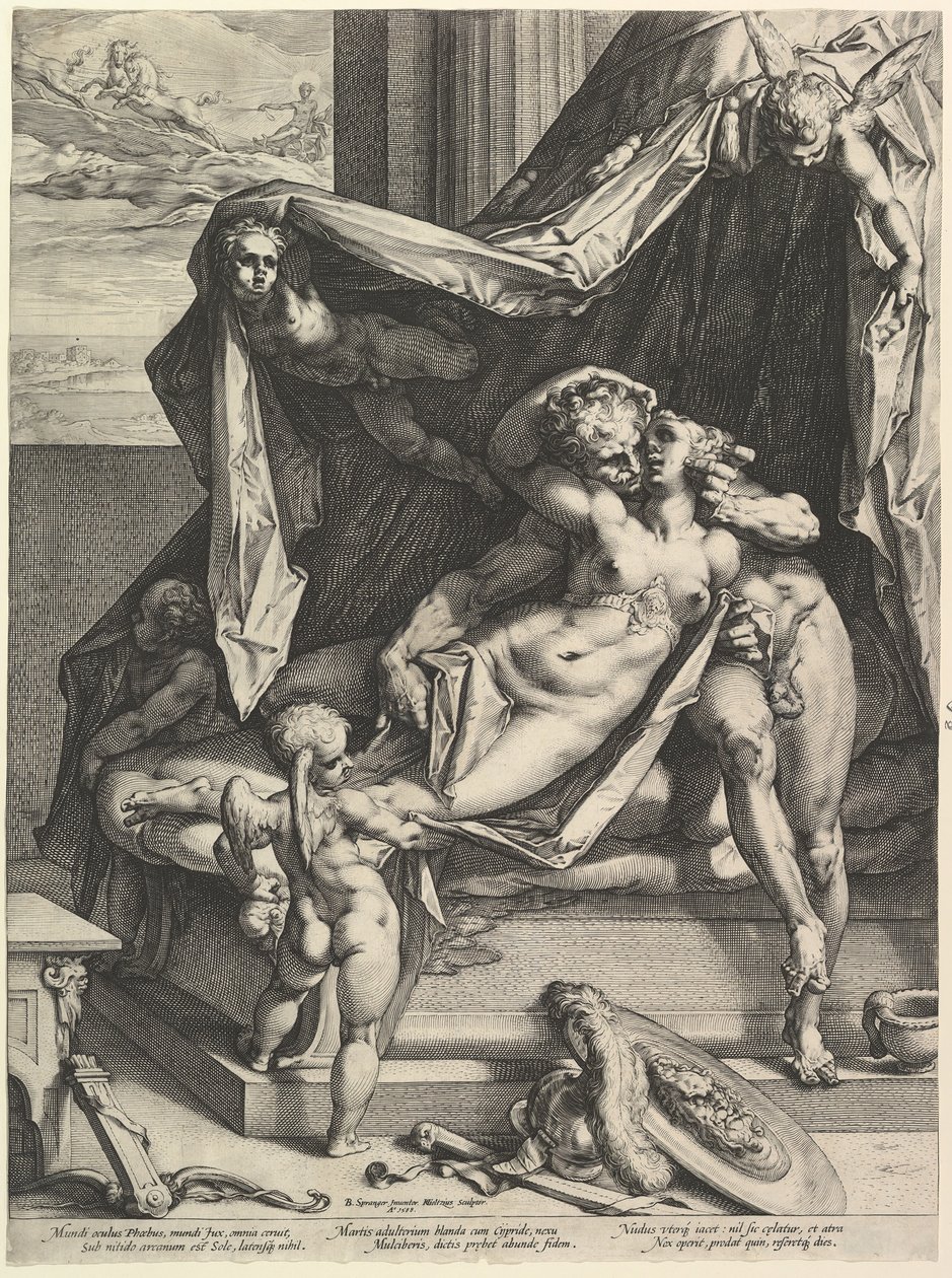 Mars ve Venüs, 1588. by Hendrik Goltzius