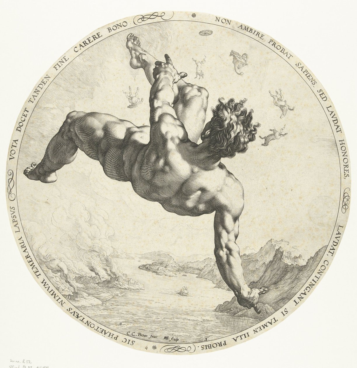 Phaeton, 1588 by Hendrik Goltzius