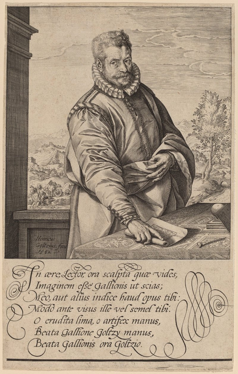 Philip Galle by Hendrik Goltzius