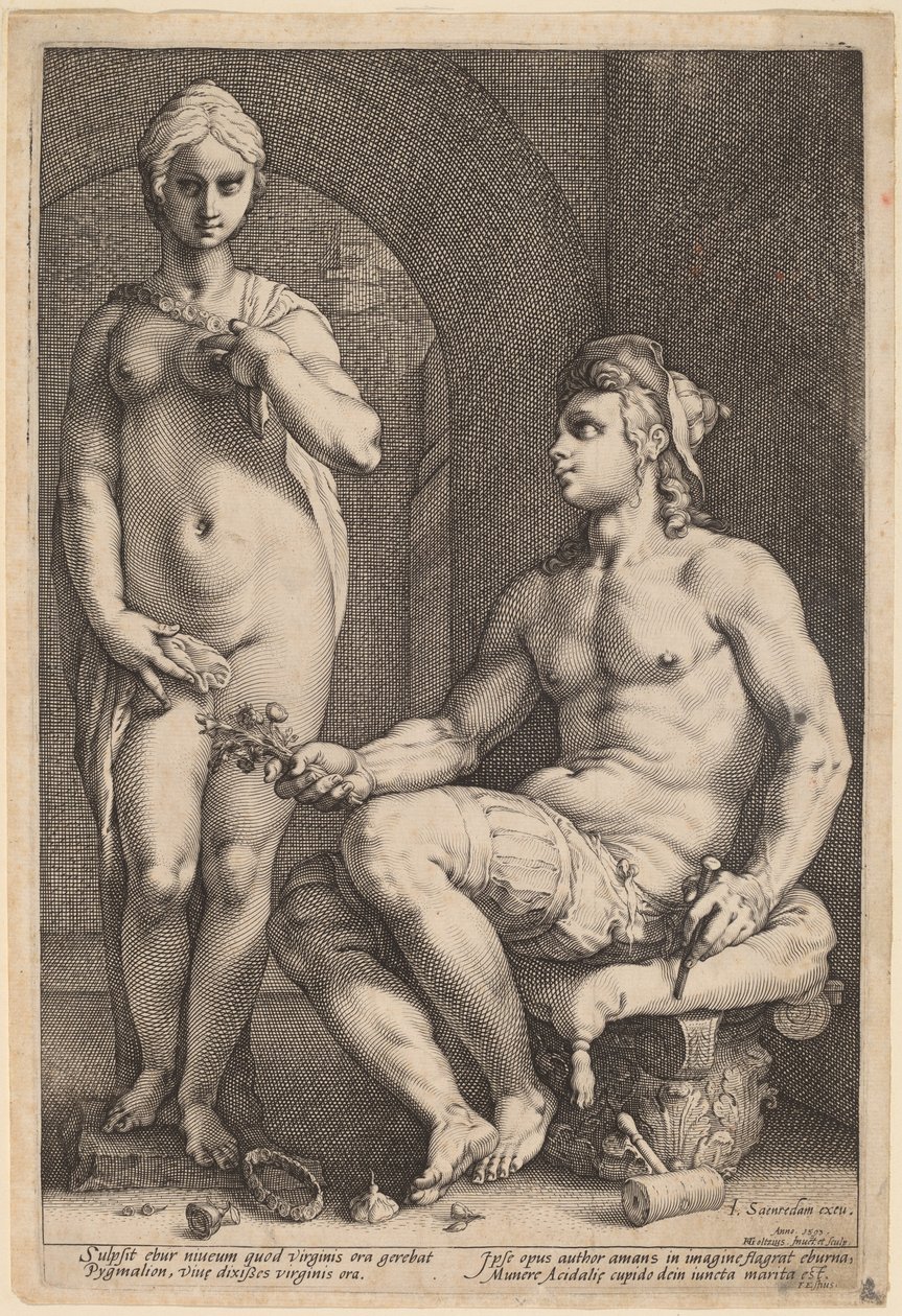Pigmalion ve Galatea by Hendrik Goltzius