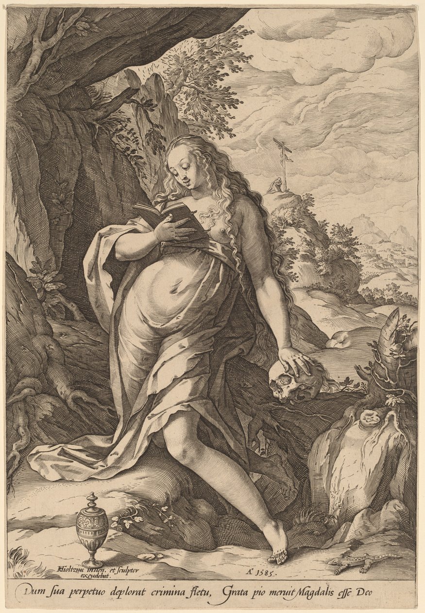Aziz Mary Magdalen Tövbekar by Hendrik Goltzius