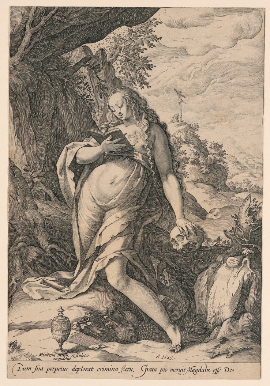 Aziz Mary Magdalene Tövbekar by Hendrik Goltzius