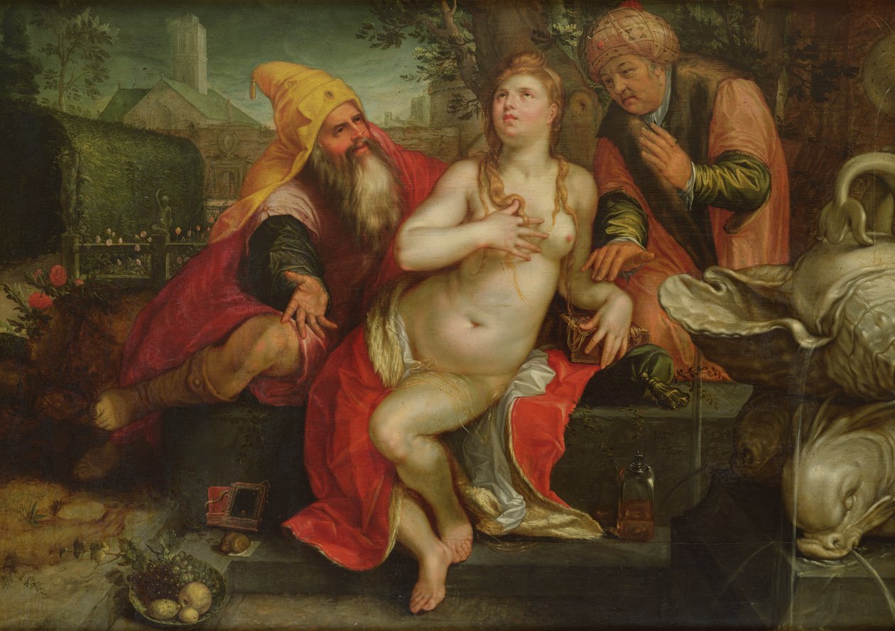 Susanna ve Yaşlılar, 1607 by Hendrik Goltzius