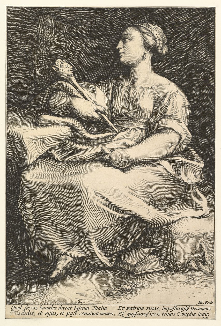 Thalia.n.d. by Hendrik Goltzius