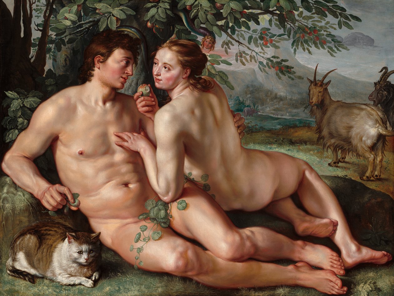 İnsanın Düşüşü by Hendrik Goltzius