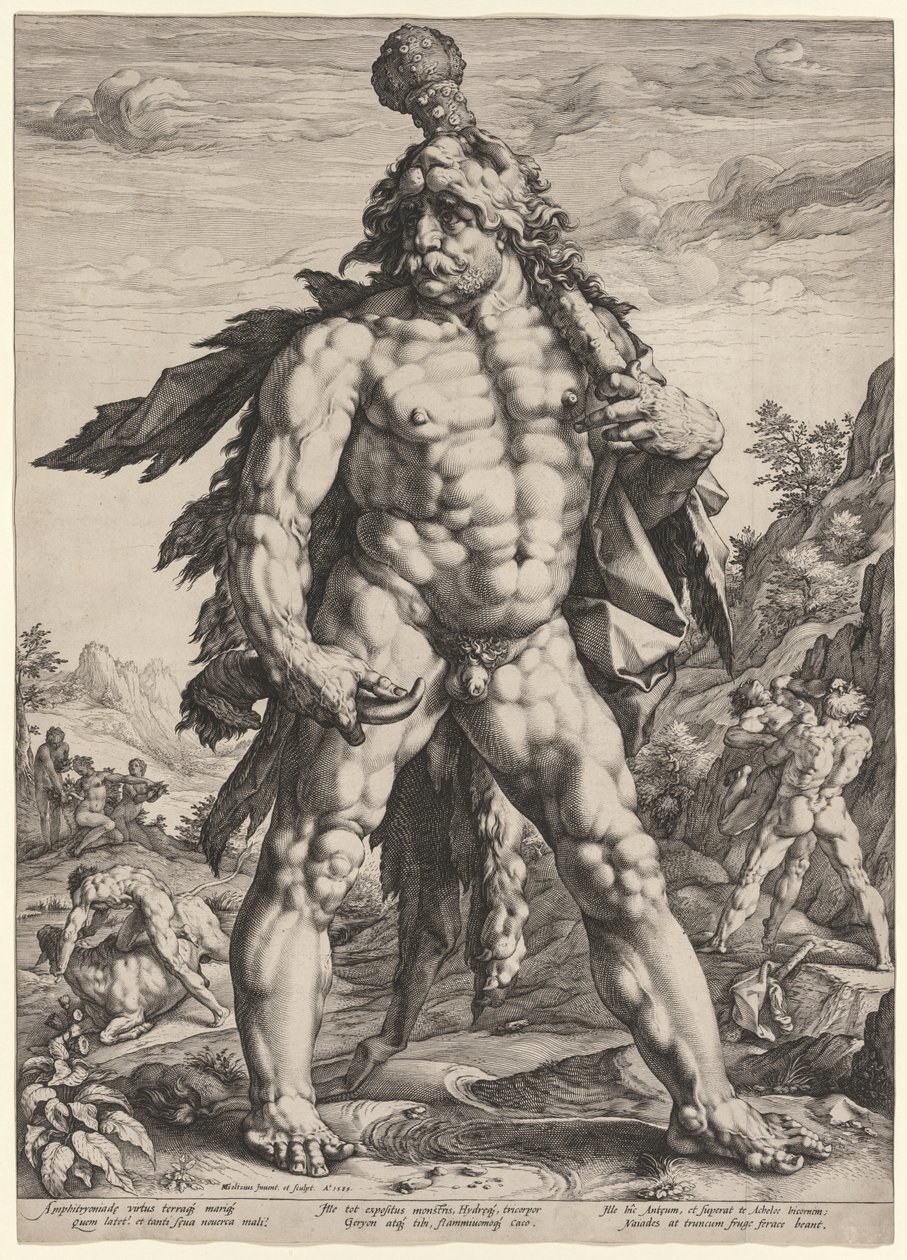 Büyük Herkül veya Knollenman, 1589. by Hendrik Goltzius