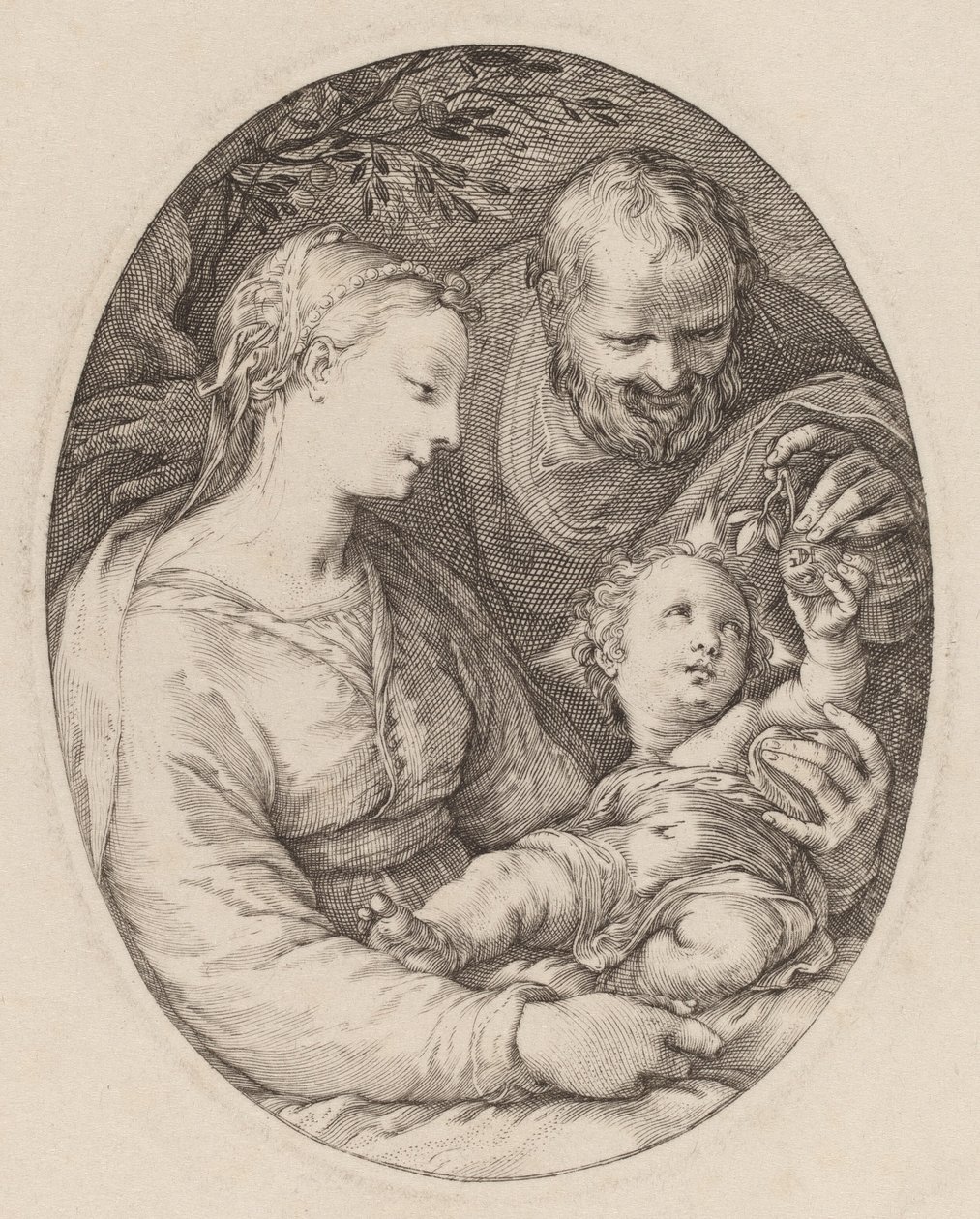 Kutsal Aile by Hendrik Goltzius