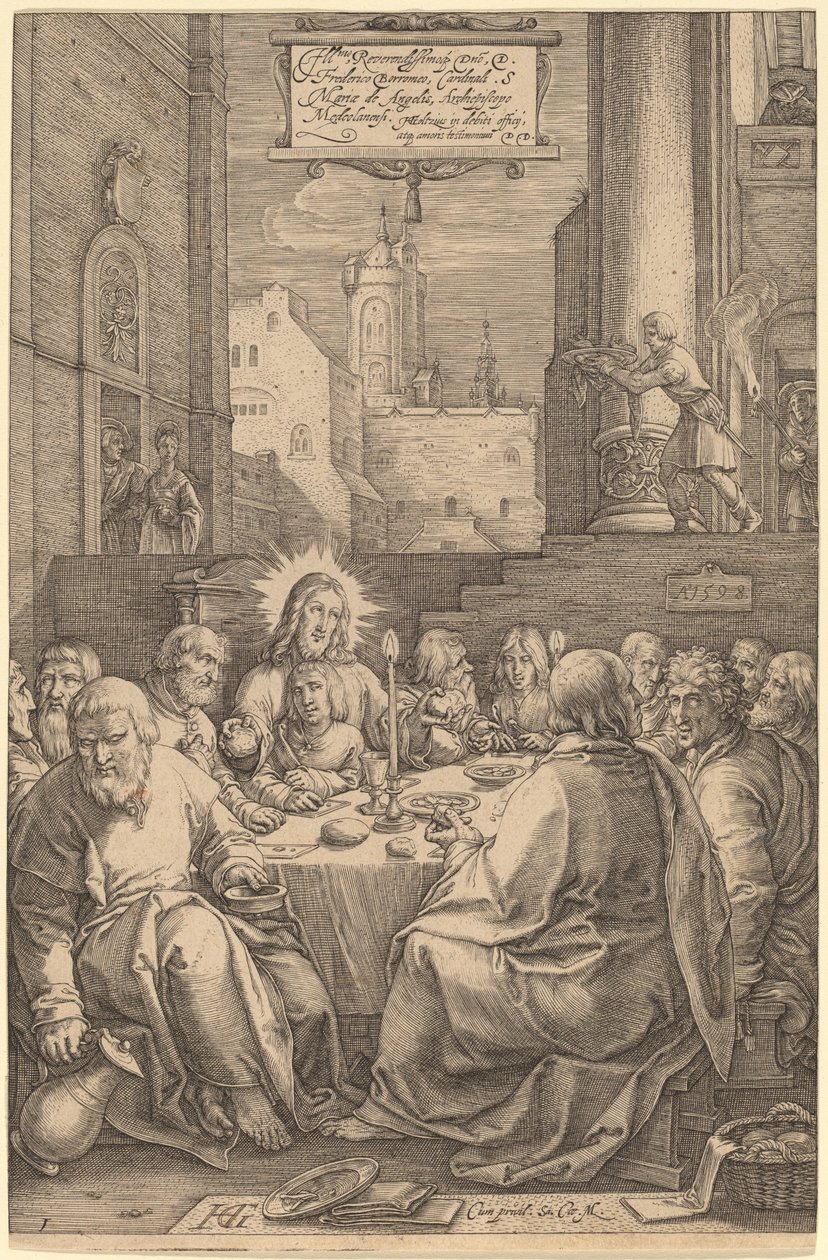 Son Akşam Yemeği by Hendrik Goltzius