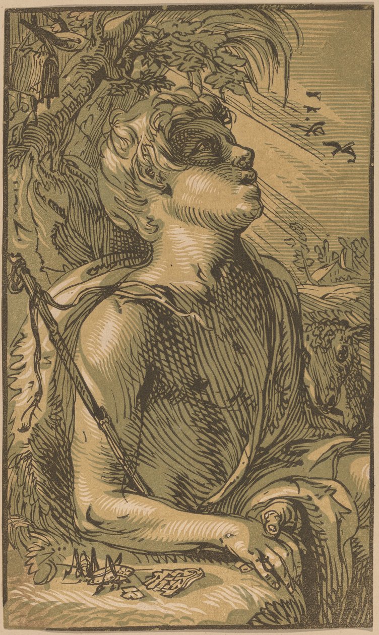 Genç Aziz John the Baptist by Hendrik Goltzius