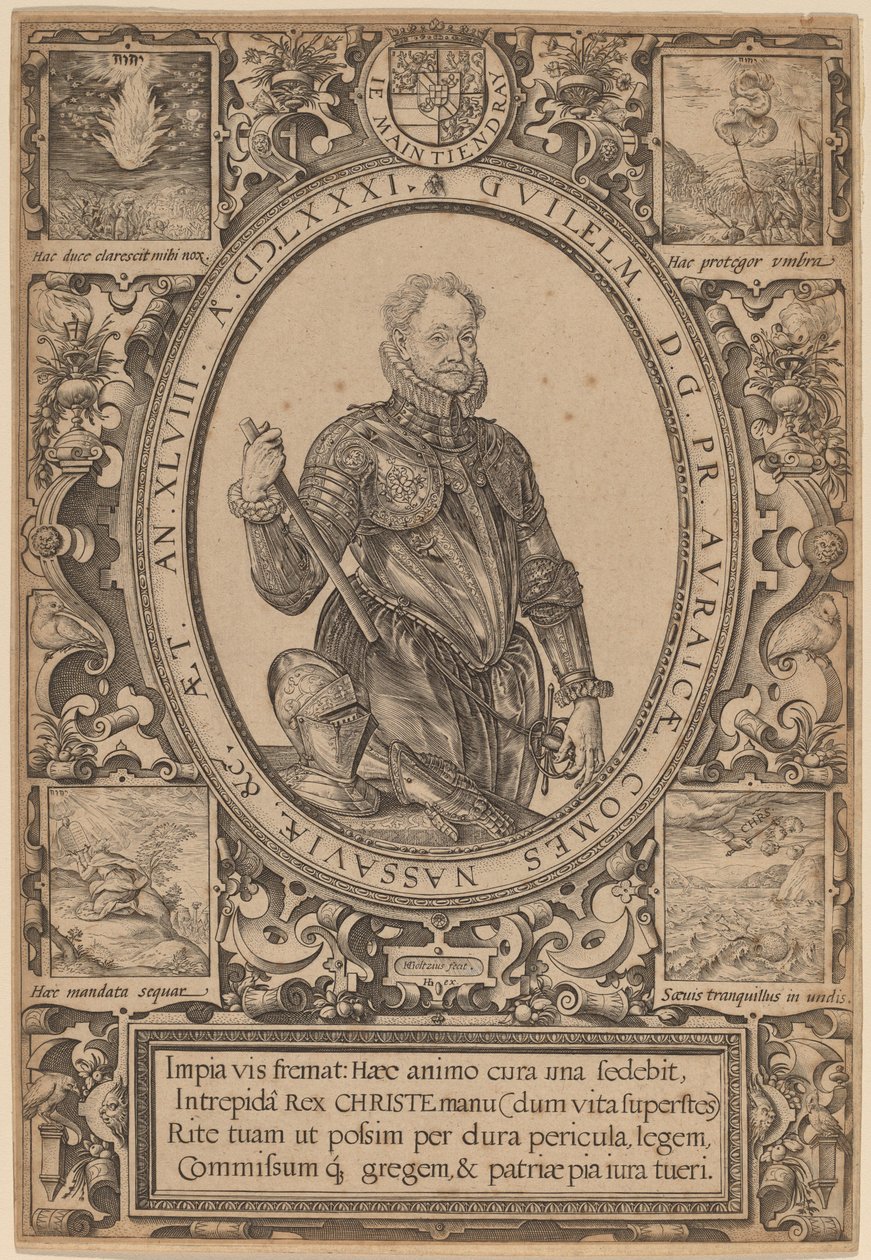 William, Nassau Kontu, Orange Prensi by Hendrik Goltzius