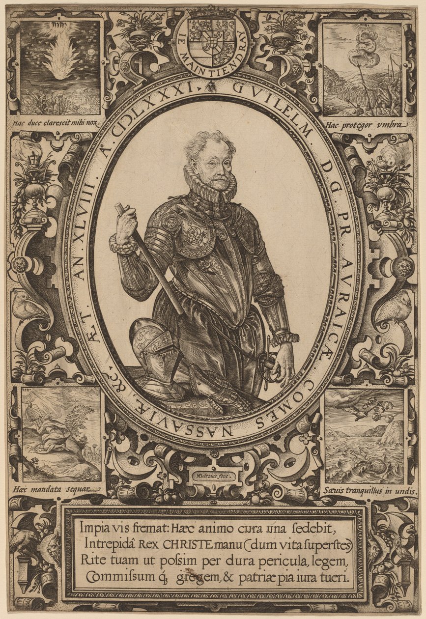 William, Nassau Kontu, Orange Prensi by Hendrik Goltzius