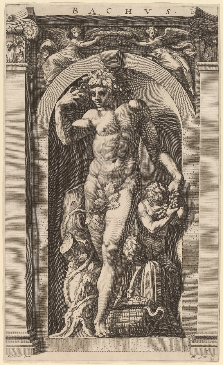 Baküs by Hendrik Goltzius after Polidoro da Caravaggio