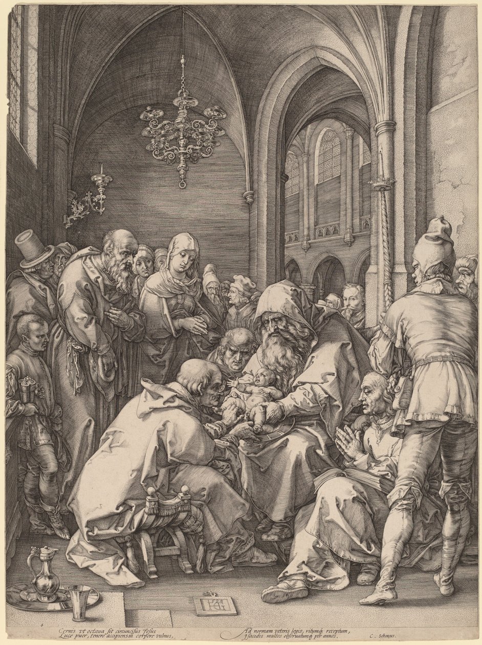 Sünnet by Hendrik Goltzius in the style of Albrecht Dürer