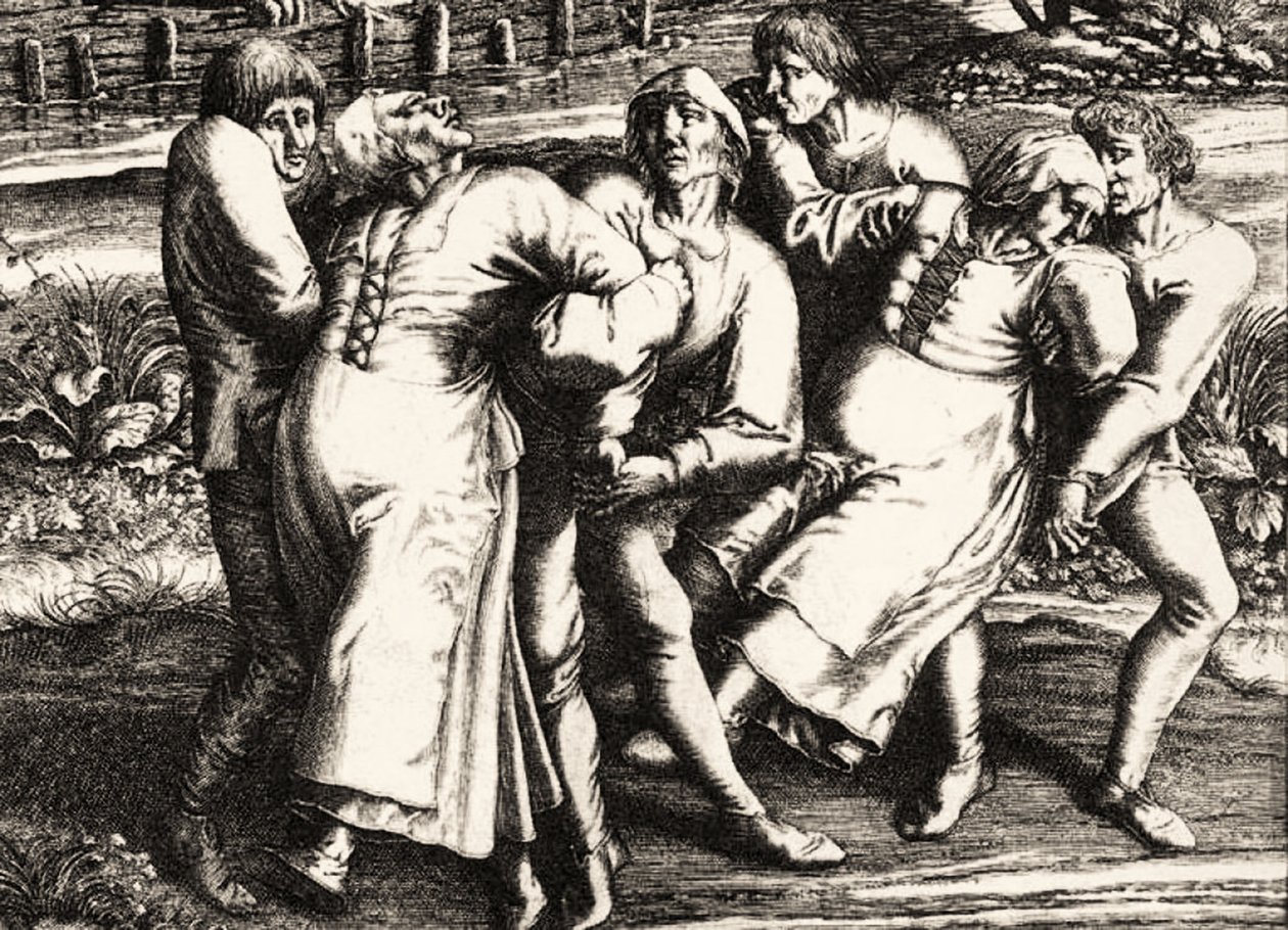 Dans Eden Veba, Strasbourg, Alsace. 1518 by Hendrik I Hondius