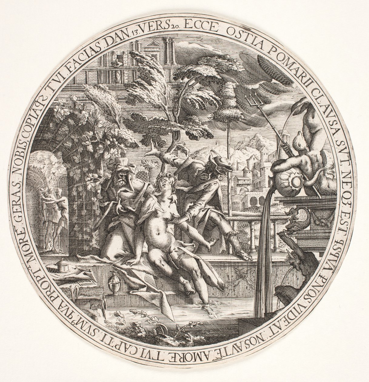 suzanna banyoda by Hendrik I Hondius