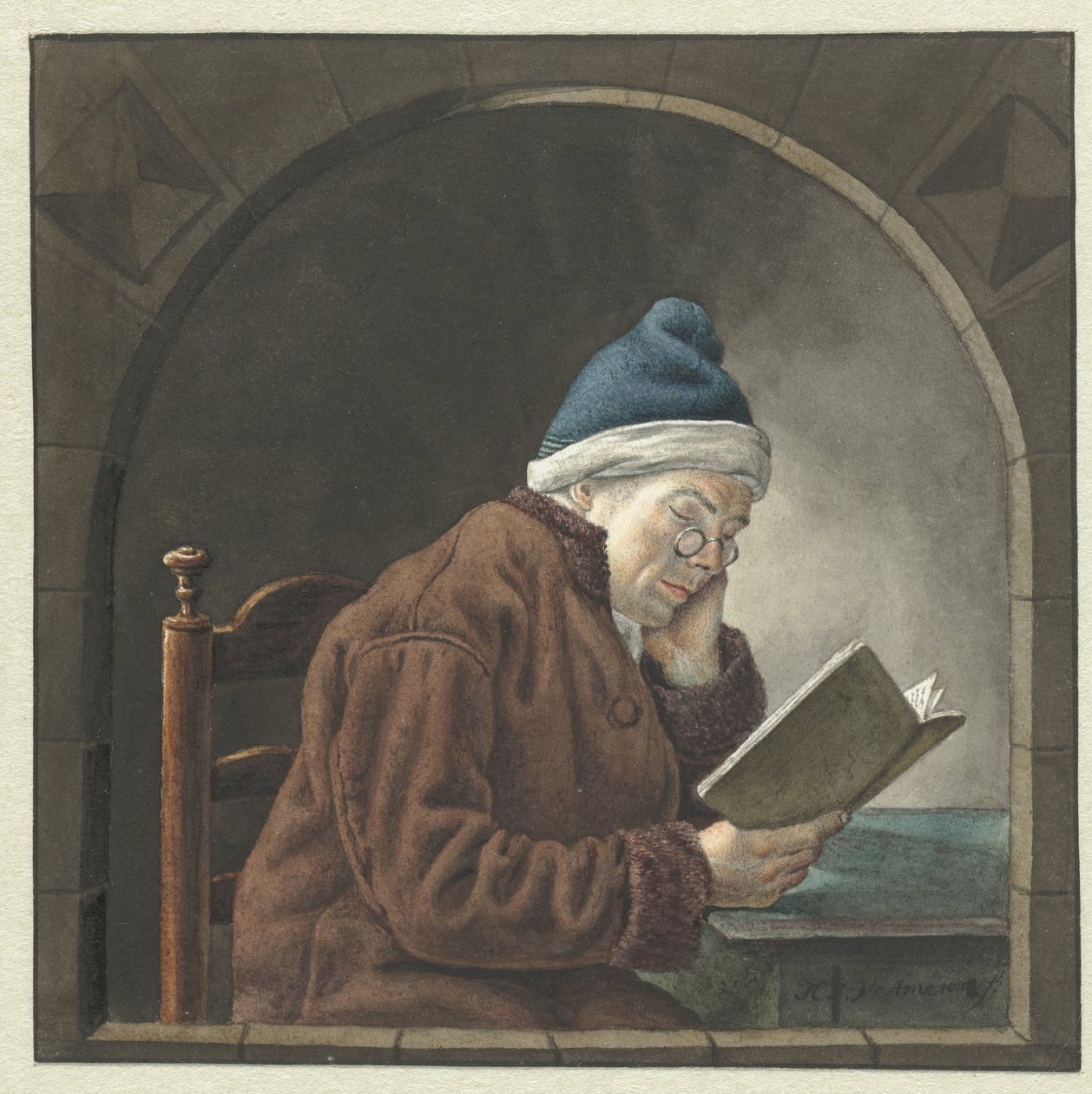 okuyan adam by Hendrik Jan van Amerom