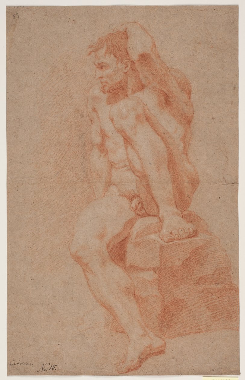 Erkek model çalışması by Hendrik Krock
