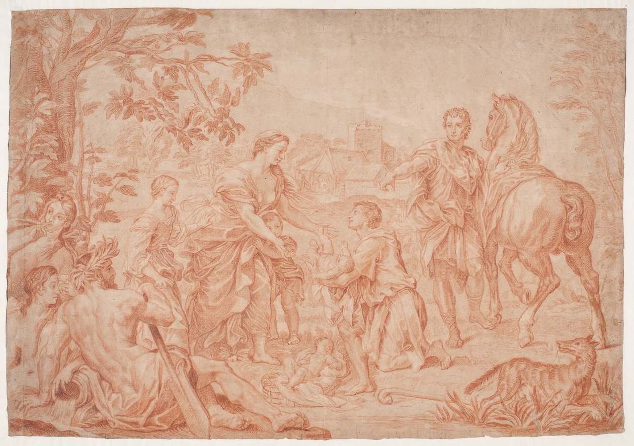 Romulus ve Remus (Livius I, 4). Sanssouci, Potsdam