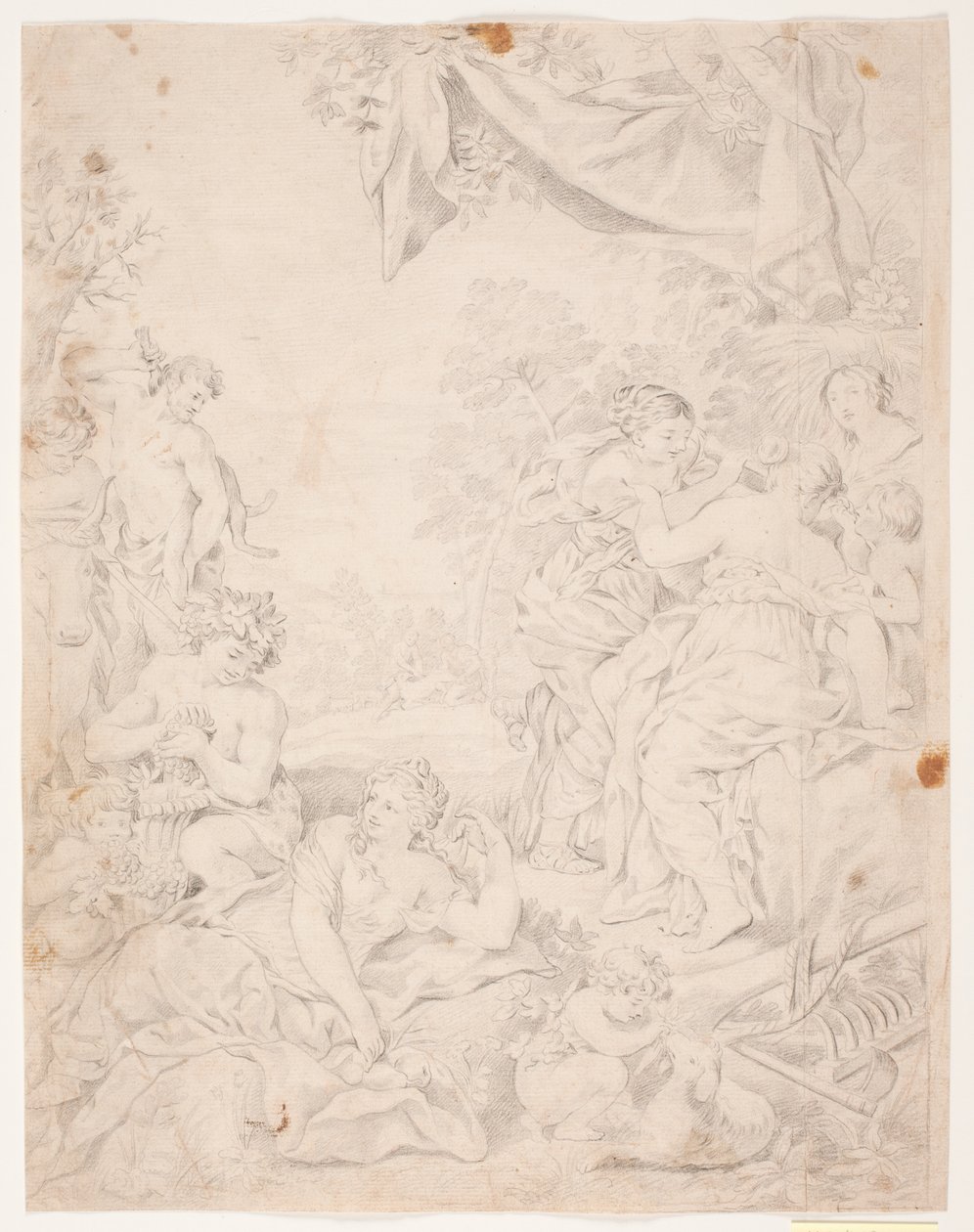Solvalderen. Pietro da Cortona kompozisyonundan sonra çalışma, Sala della Stufa, Palazzo Pitti, Floransa by Hendrik Krock
