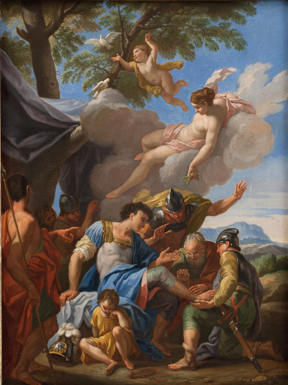 Venüs Yaralı Aeneas için Basitlik Getiriyor by Hendrik Krock